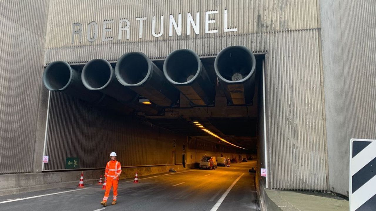 Tunnels A73 weer dicht voor onderhoud