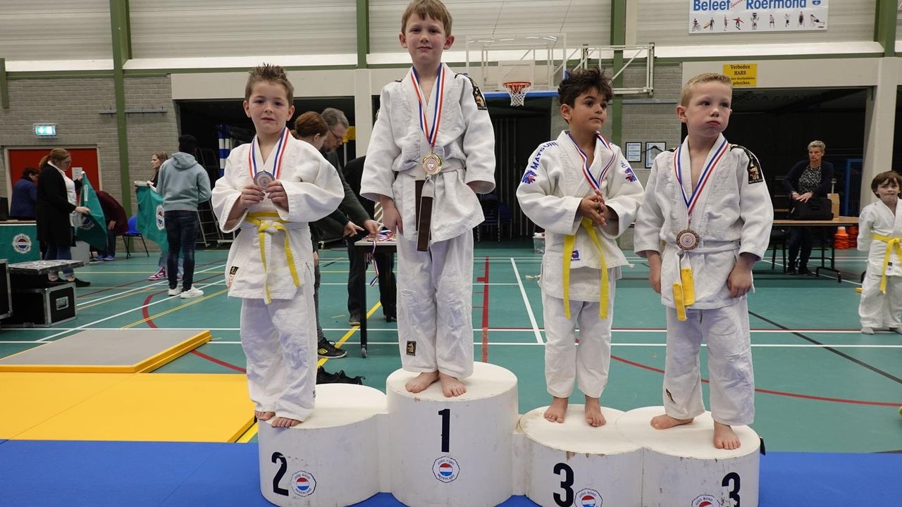 Judovereniging Kawa No Mura uit Lottum succesvol op Limburgse Judo-kampioenschappen