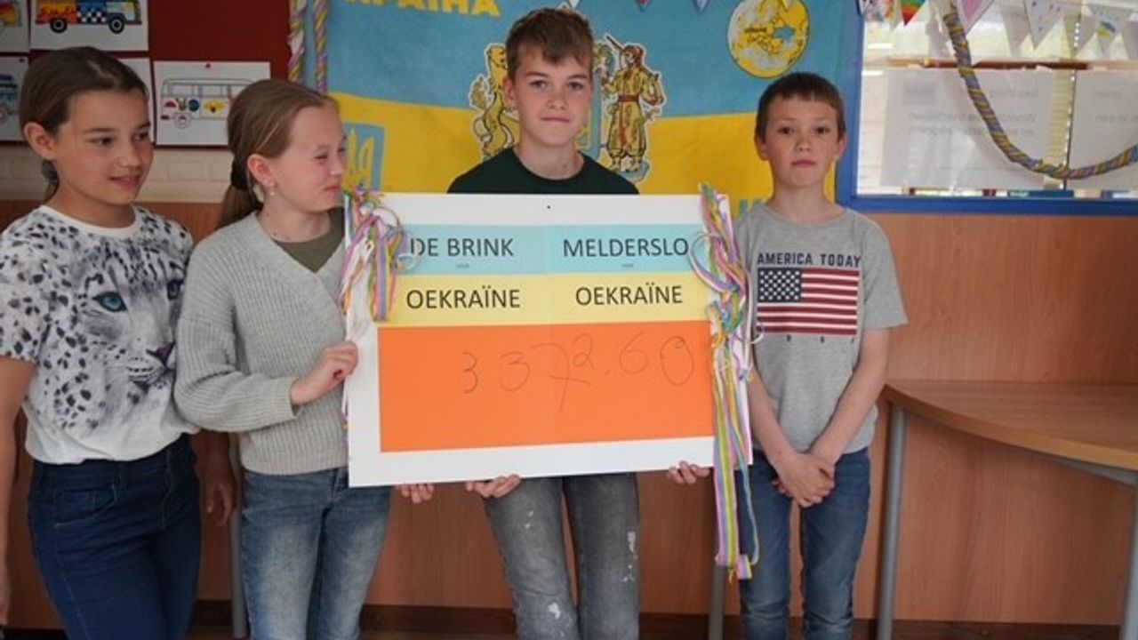 Scholieren halen ruim € 3300,- op voor Oekraïnse kinderen