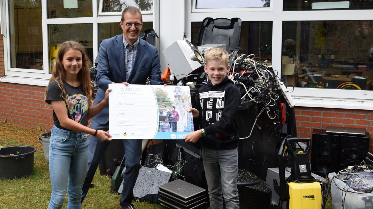 Basisschool De Schakel wint e-waste race